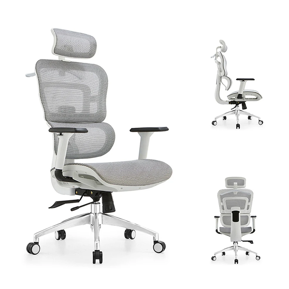 Factory Direct Manufacturer High Back Mesh Gray Swivel Executive Manager Mesh Fabric Office Chair