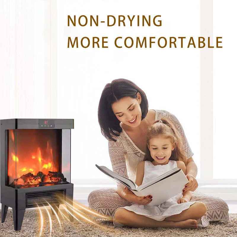 Heater Air Heater top Realistic Flame Stove heater Portable Freestanding Fireplace for Home