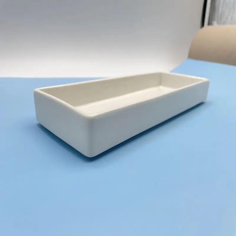 Ceramic serving tray Design Home Hotel Restaurant Custom Food Grade Food Tray for square shape white color
