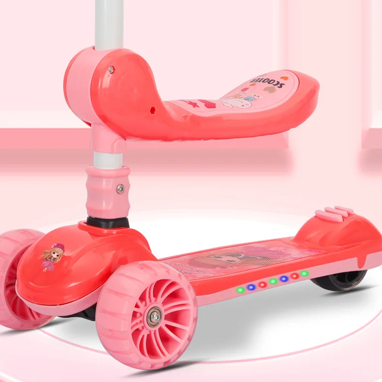 China Manufacturer Hot Sale Cheap Price 3 Wheel Kids Kick Scooters for 4 Year Old Boy Children Flash Light En 1 Scooter
