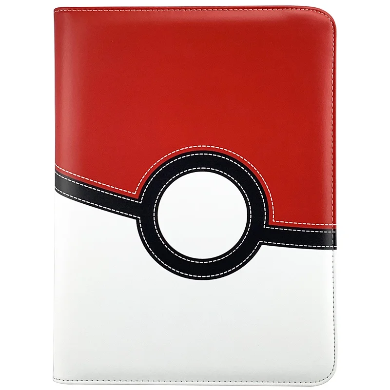 ModernQiu High Quality  9-Pocket Custom Trading Card Binder 20-Sheet PU Leather Photo Album Presentation Folder for 360 Cards