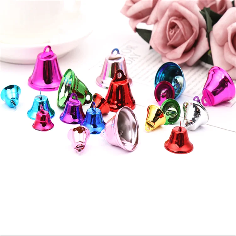 
Manufacturers selling colored metal trumpet bells, Christmas decorations bells can be customized LOGO 