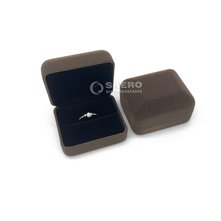 High Grade Packing Box Jewellery Velvet Luxury Velvet Jewelry Set Box Bracelets Necklaces Ring Packaging Boxes