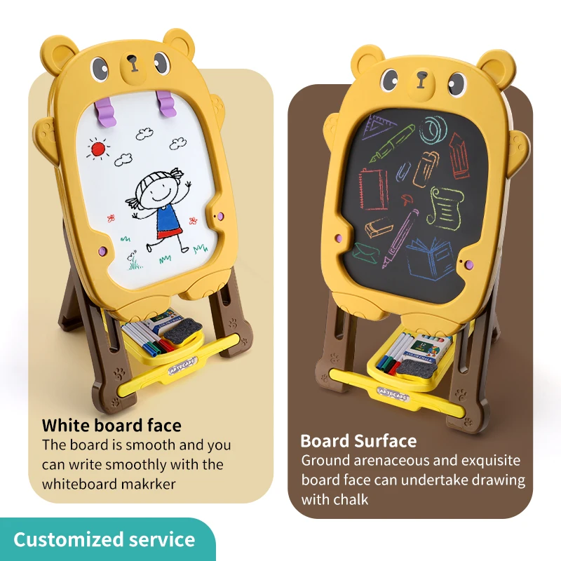 Zhorya Doodle Children Easel Magic Kids Magnetic Painting Drawing White Board Stand Drawing Toys