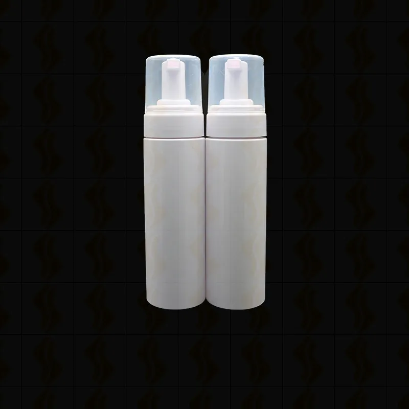 Wholesale 30ml 50ml 60ml 100ml 150ml 200ml PET white soap foam pump bottles with foamer pump and cap