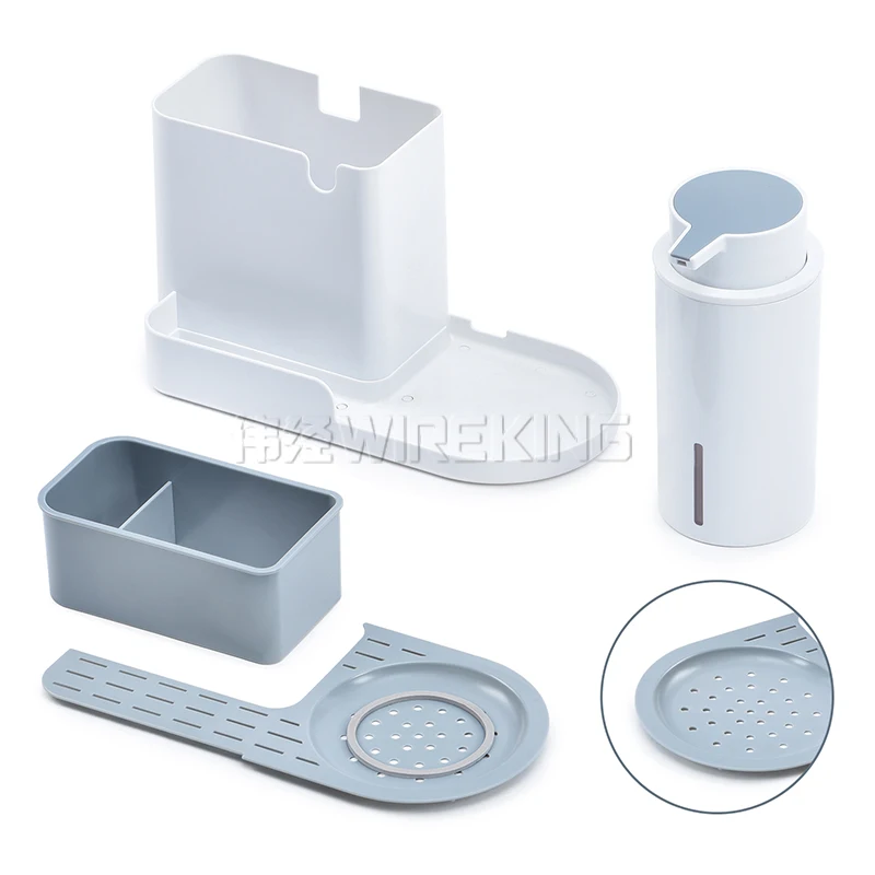 WIREKING Simply Human Dishwashing Accessories Holder Sink Caddy Kitchen Clean Tools Caddies Organizer