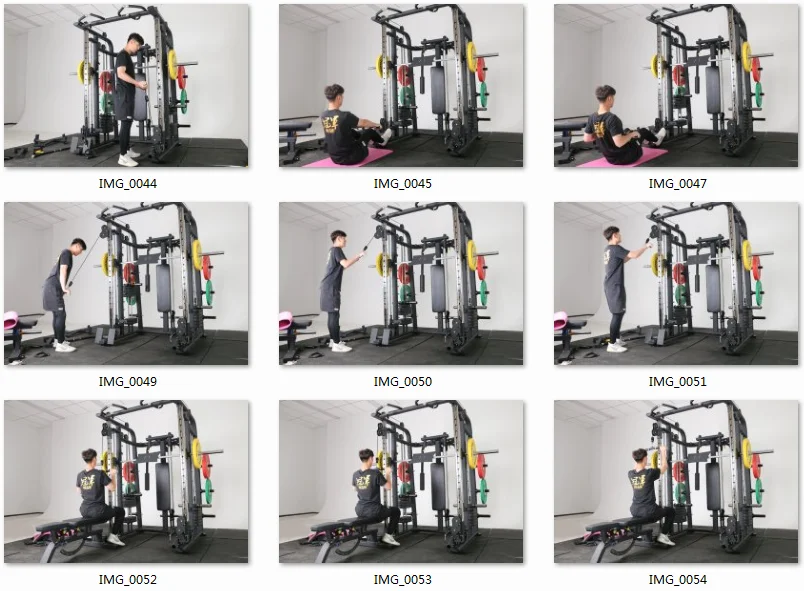 wholesale gym equipment Manufacturers Multi Function home use Smith Machine with Weight Stack Smith Machine