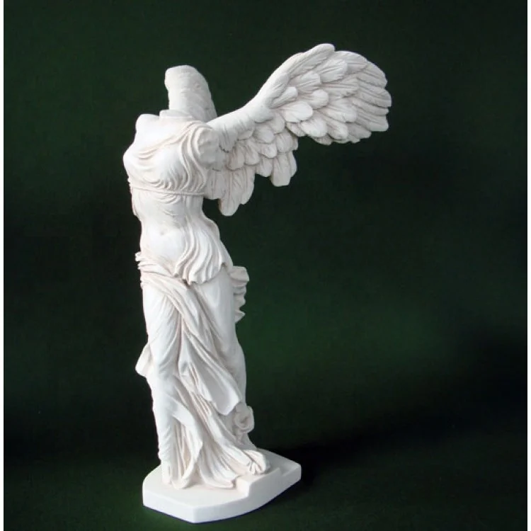 Famous life size garden stone headless victory winged agenl statue