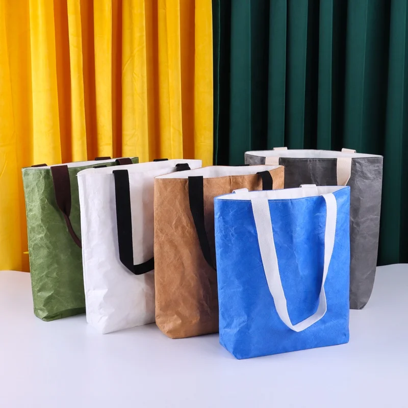Fashion Advertising DuPont Paper Bag Creative Gift Bag Retro Washable Tyvek bag