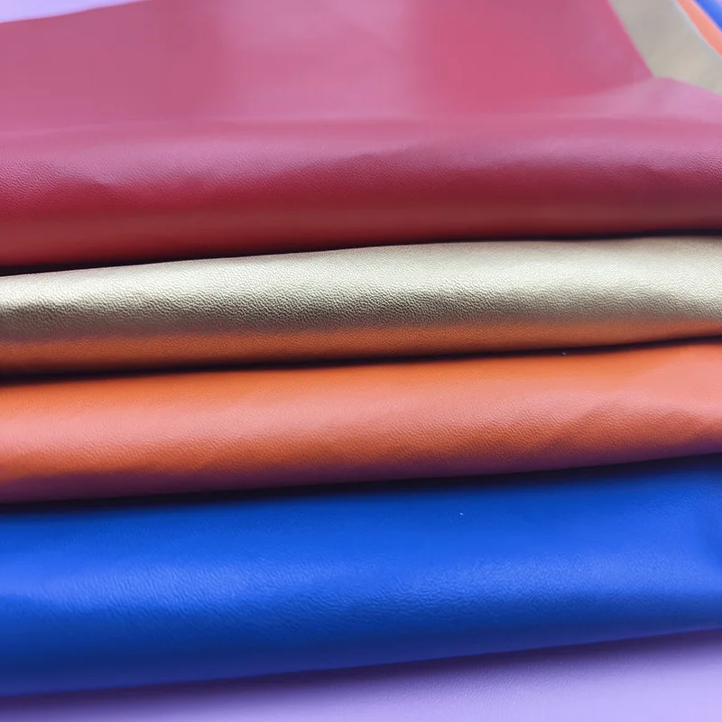 Free Sample 0.5 mm 3D Embossed Artificial Faux Synthetic Leather Upholstery Fabric Nappa PU Leather for Upholstery Phone Case
