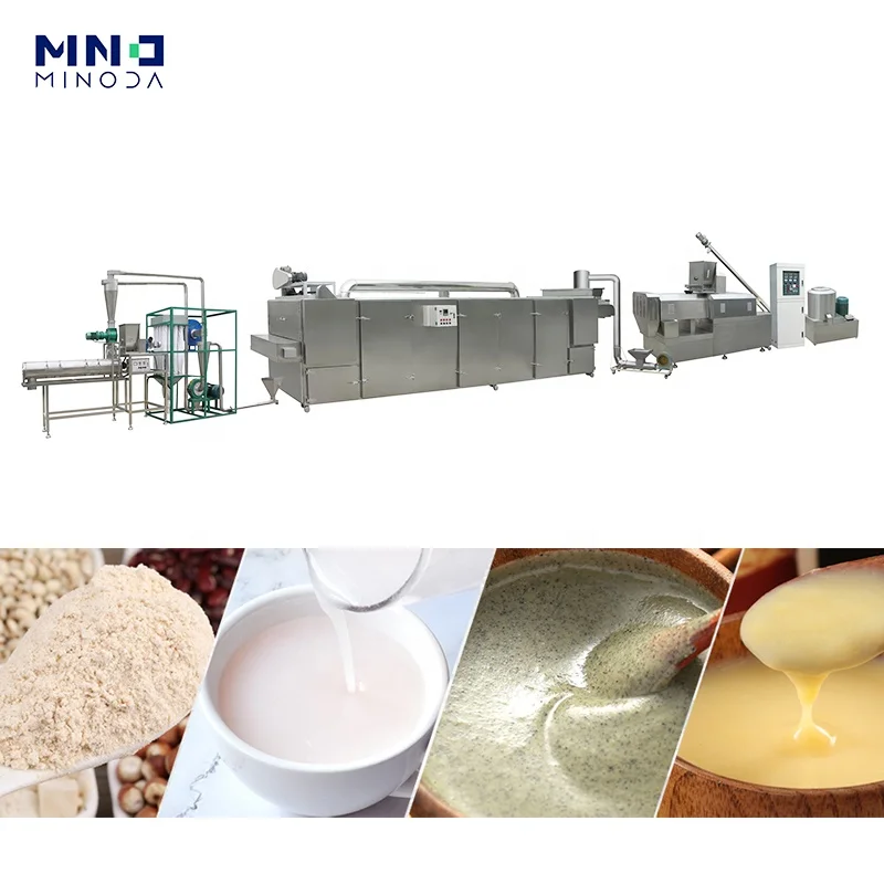 MINODA Industrial Modified Starch Products Extruder Making Machine Automatic Food Processing Line