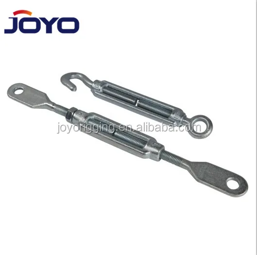 High quality riggings galvanized drop forged european type DIN1480 turnbuckle with  plate end...
