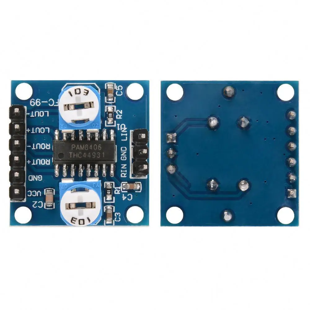 PAM8406 digital amplifier board with potentiometer 5Wx2 stereo M70