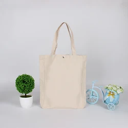 Wholesale Reusable Canvas Bag Custom Logo Printed organic cotton shopping bag Natural Cotton Heavy Duty Canvas Tote