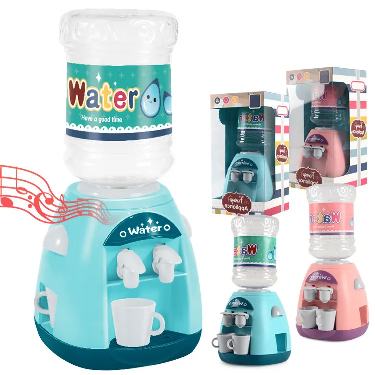 
New kids education electric double effluent water dispenser set toy kitchen sets 