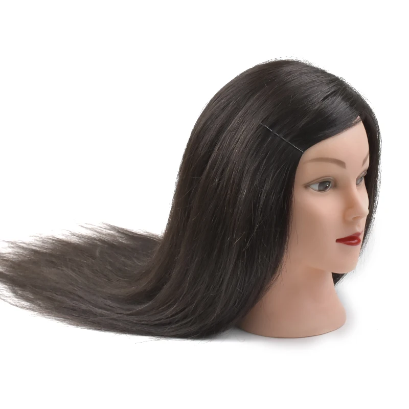 Голова манекена из 100% человеческих волос Remy, тренировочная голова для стрижки волос, пластиковая голова манекена, Кукольная голова