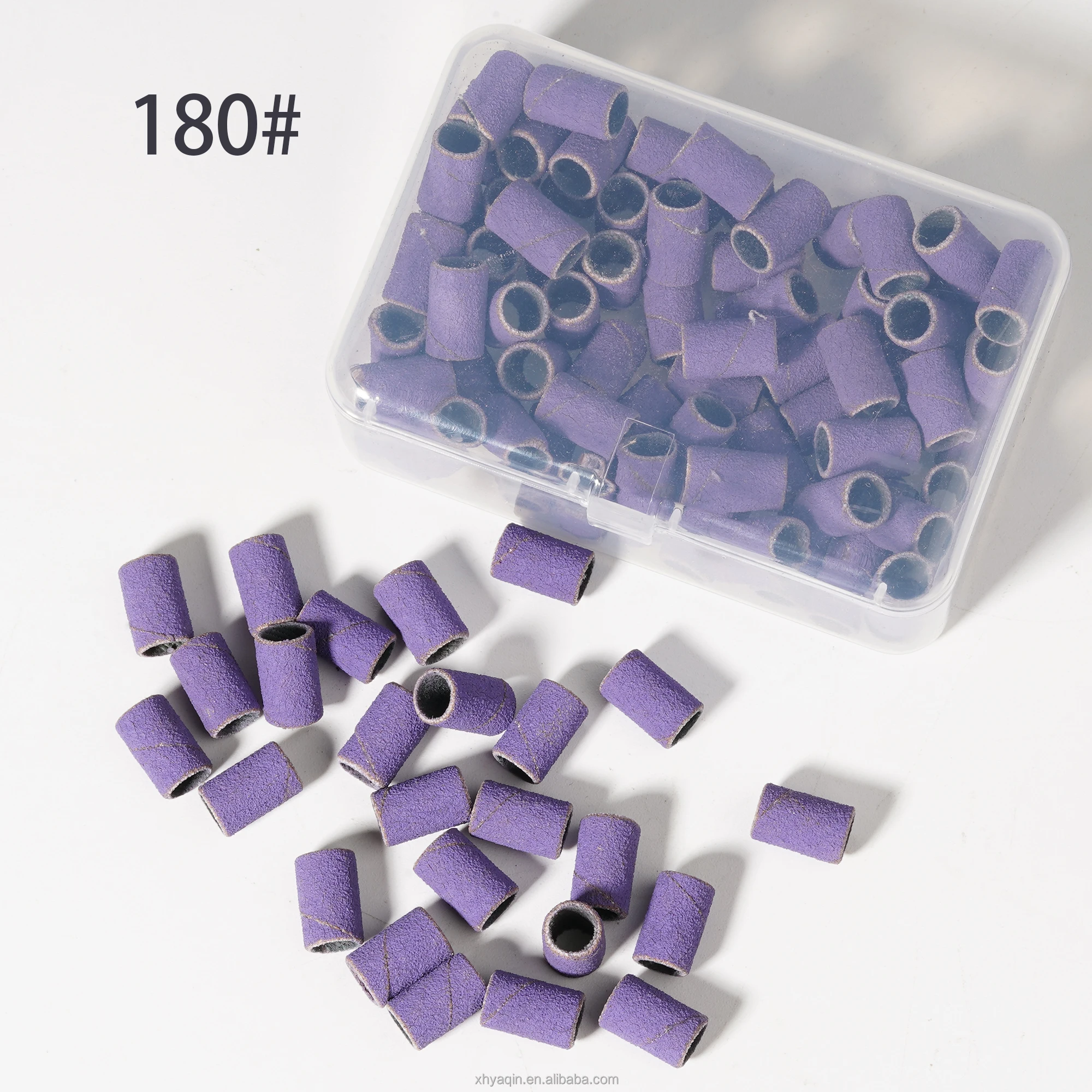 Manicure Tools E-file Drill Head 80# 120 180 240 Pink White Purple Zebra Sanding Bands And Mandrel For Nail Drill Bits