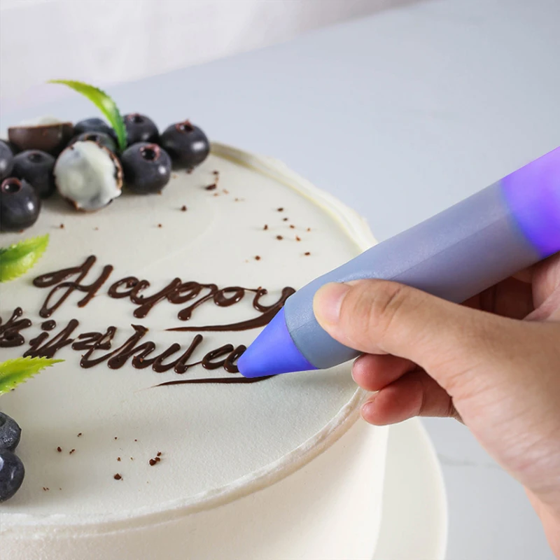 Cake Decorating Tools Silicone Food Writing Pen Cookie Cream Pastry Chocolate Decorating Cake Pen DIY Icing Piping Tips