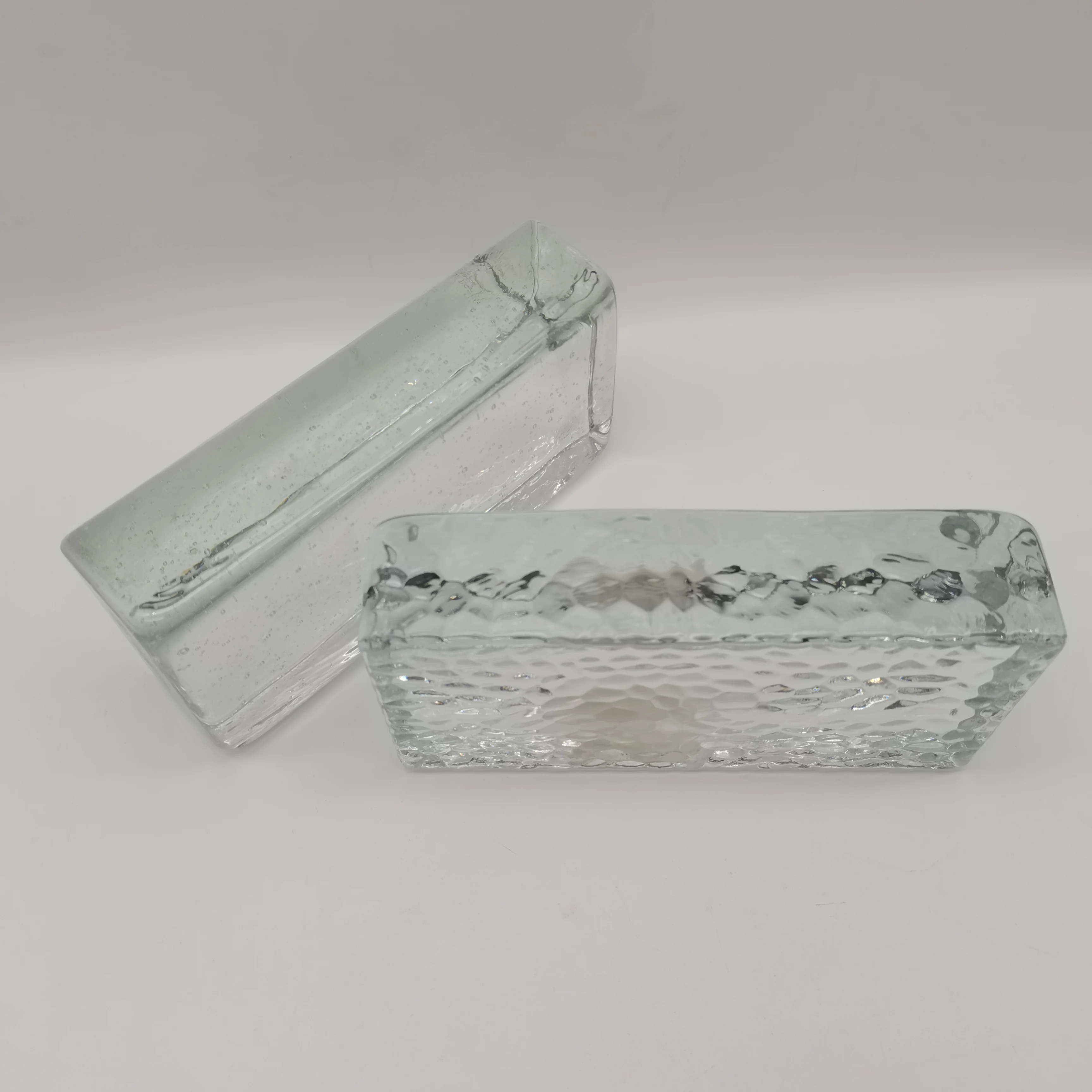 2023 New Fashion 80mm-95mm Clear factory price high quality hot sale Glass Block for decoration living room bathroom bedroom