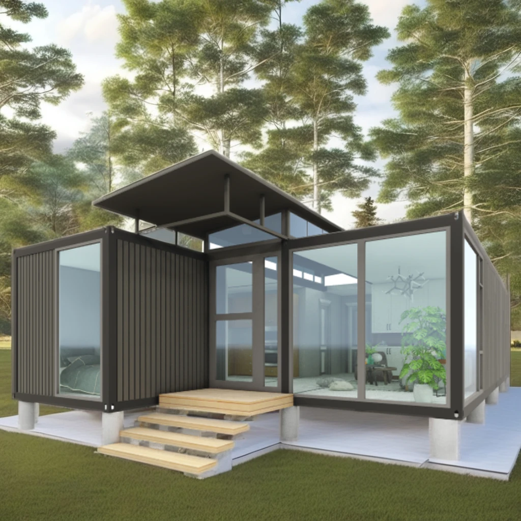 Container homes 20ft prefab shipping tiny house kit Container House Movable Prefabricated House