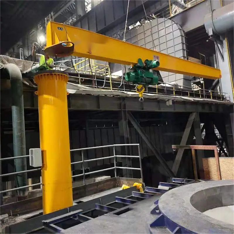 500 kg 1 ton 3 ton Flexible light beam pendent control mini floor mounted swing jib crane price