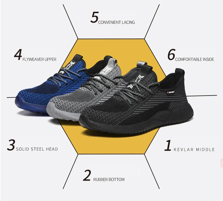 ladies sport steel toe safety boots for farms field workshop black lightweight safety shoes