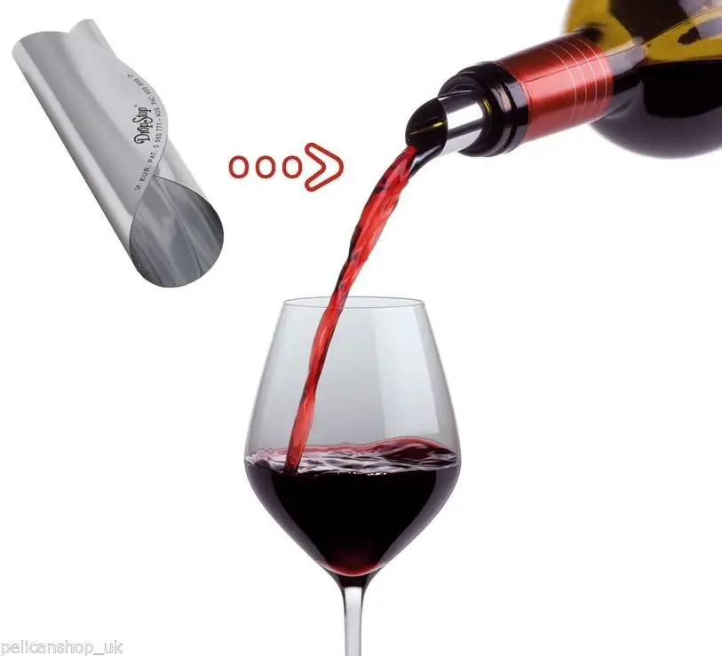 Best Seller Personalized Customized aluminum Stop Drop Foil Wine Pourer For Wine Gifts