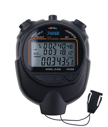 0 01 s точный трехрядный 50 Карманный Секундомер с памятью Профессиональный Ручной Электронный Stopawtch тренировочные спортивные аксессуары