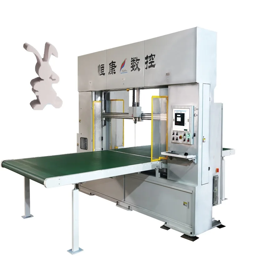 hk9.1 irregular shape epe foam sheet cutting machine vertical foam cutter