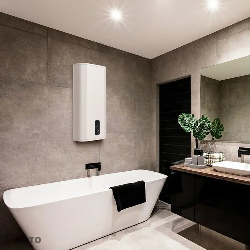 ANTO Flat Slim Vertical Horizontal Enamel Coating Wall Hung Water Boiler Geyser Double Dual Tank Storage Electric Water Heater