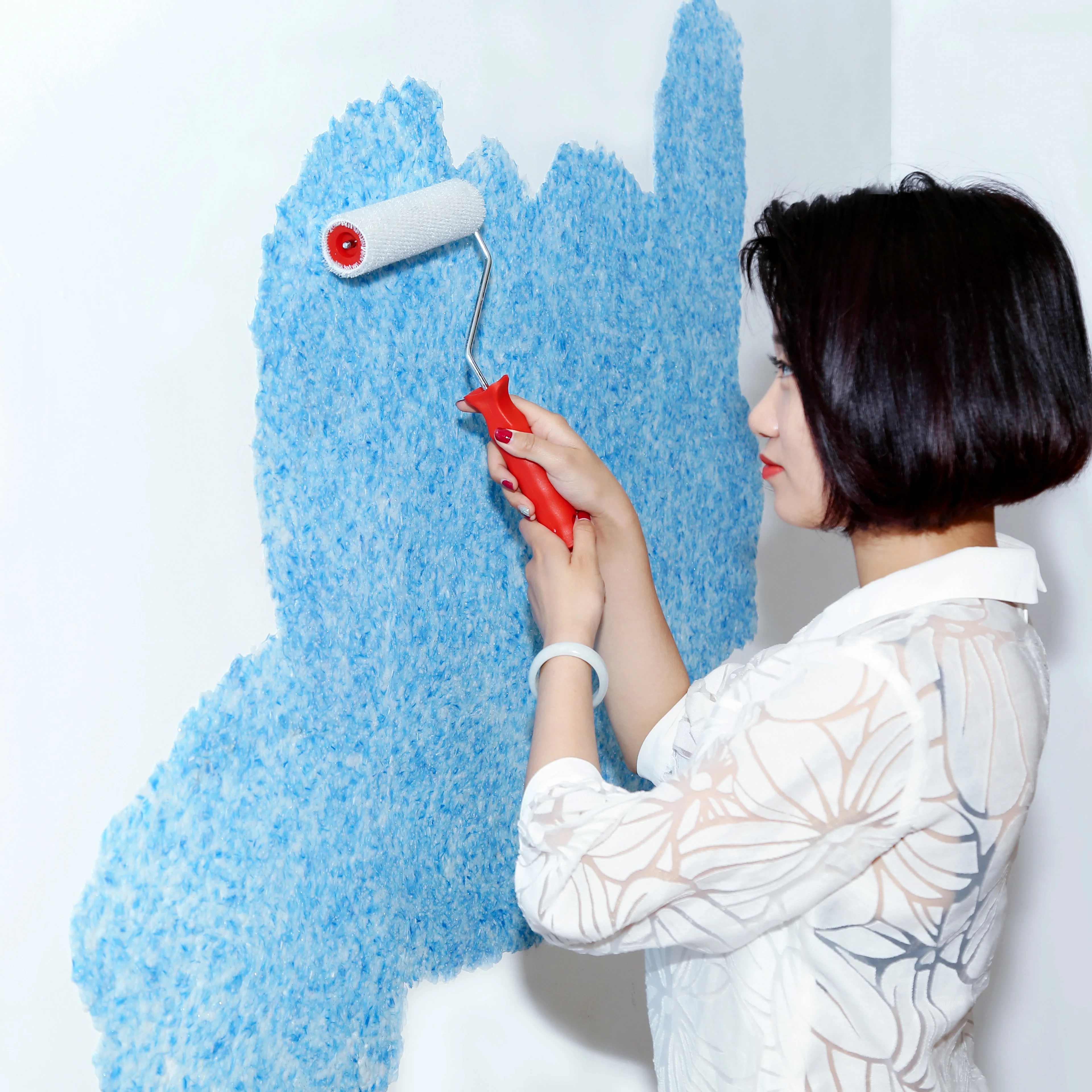 
Yacai E-016 Настенный декор дисплей лобби золотой дом кованый железный интерьер для спальни и гостиной настенное покрытие шелковое покрытие 