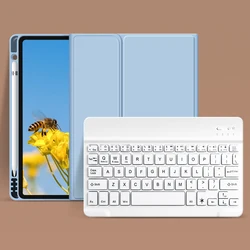 Factory Direct Sale New Design Soft Silicone Wireless BT Keyboard Tablet Case For iPad Air1/ Air2