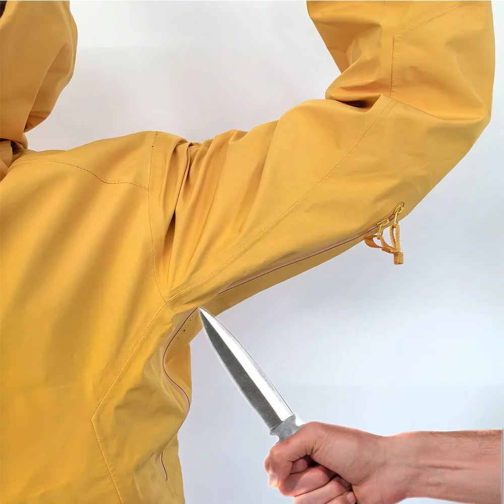 Cut resistant Mens softshell jacket custom Fleece Lined Hooded stab-Resistant  for Outdoor Hiking mens clothing