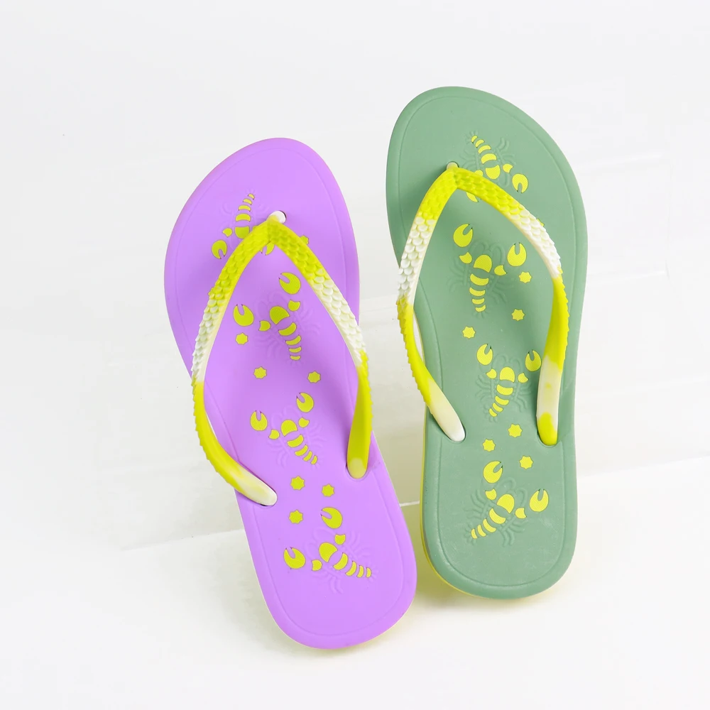 China factory  footwear soft outdoor girls flip flops modern summer beach slippers