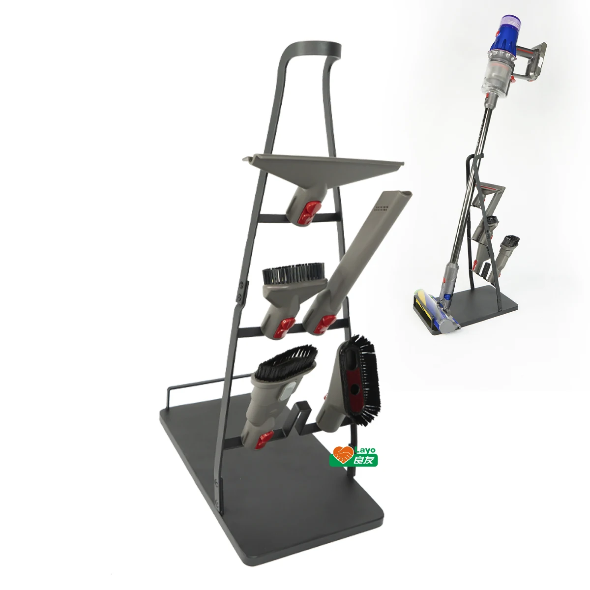 No Drilling Stable Metal Storage Stand Holder for Dysons V7/8/10/11/12/15 Cordless Upright Vacuum Cleaner Accessory Part Station