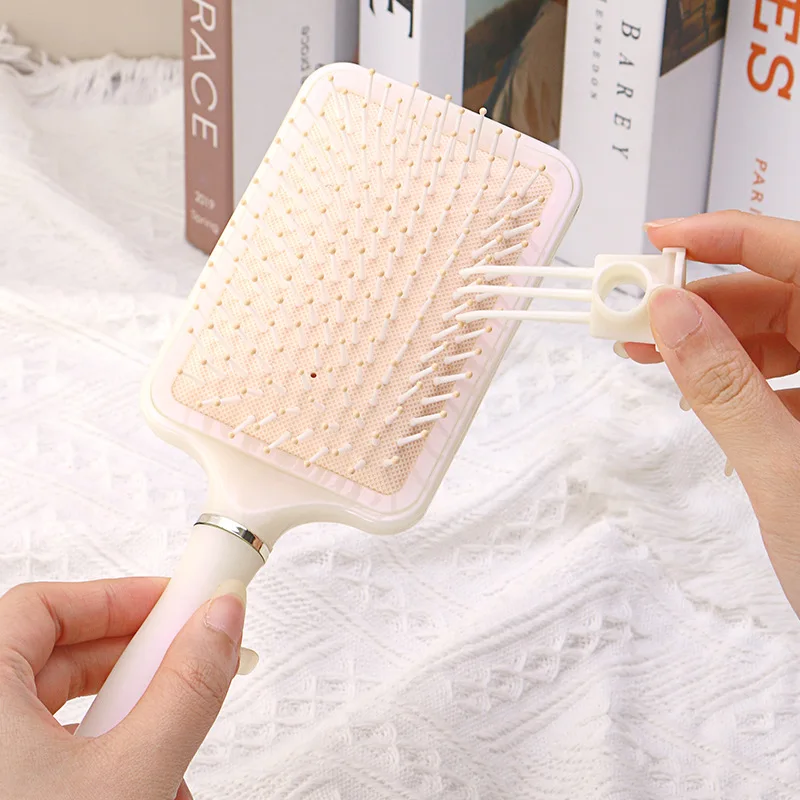 2024 Girl Hair Comb Scalp Massager Cushion Teasing Airbag Massage Paddle Detangling Hair Brush With Hair Brush For Women Girl