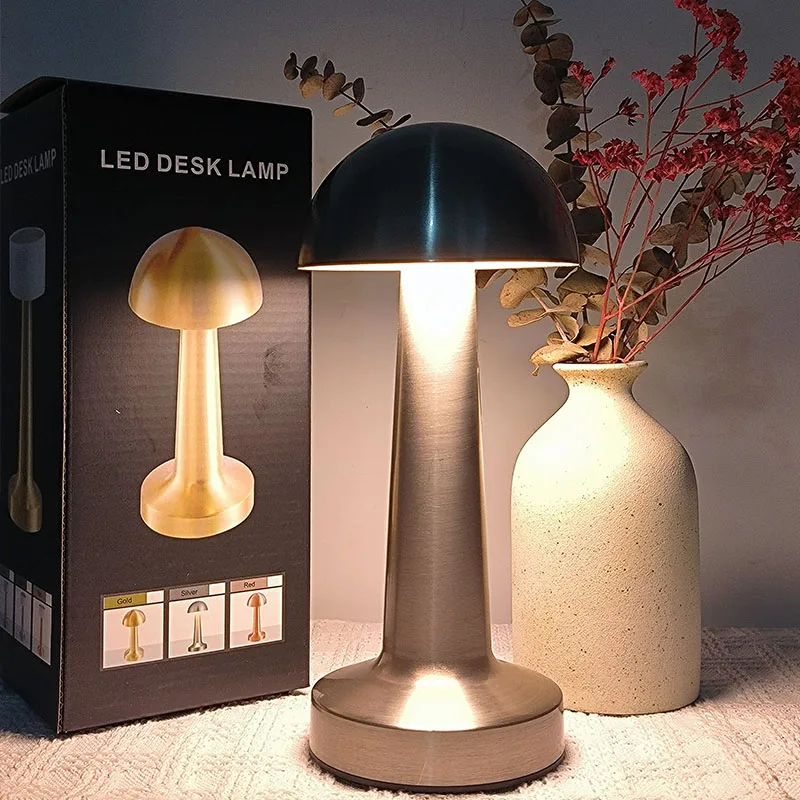 Smart USB LED Nordic Style Night Light Luxury Bedside Table Lamp with Reading Lighting for Bedroom and Living Room Bar Tables