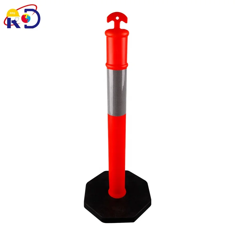 Полиэтиленовый пластиковый отражающий дорожный пересечение, цилиндрический разграничитель, указательный знак