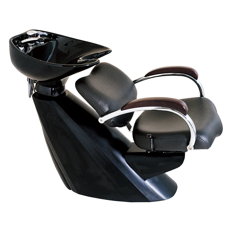 Hair salon furniture backwash unit hair wash chairs head washing bed black shampoo chair