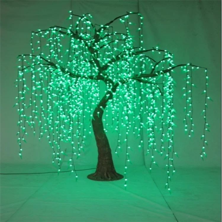Outdoor Decorative LED Willow Tree Light lighted Willow tree AC110V-220V Height Leaves Width can be customized