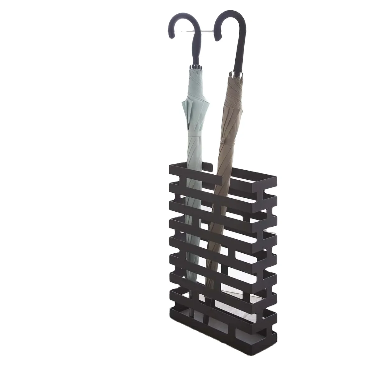 Hot fashion hollowed out design big umbrella frame factory wholesale black and white umbrella stand