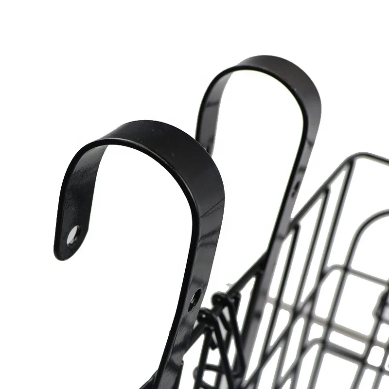 2022 Steel Mountain Bike With Cargo Basket Foldable Bicycle Metal Spring Folding Basket