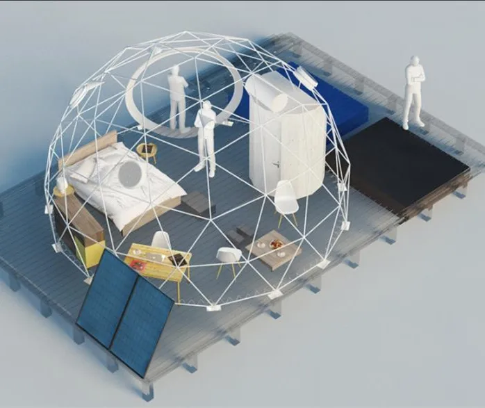 Outdoor camping inflatable big air dome house geodesic white dome tents for sale