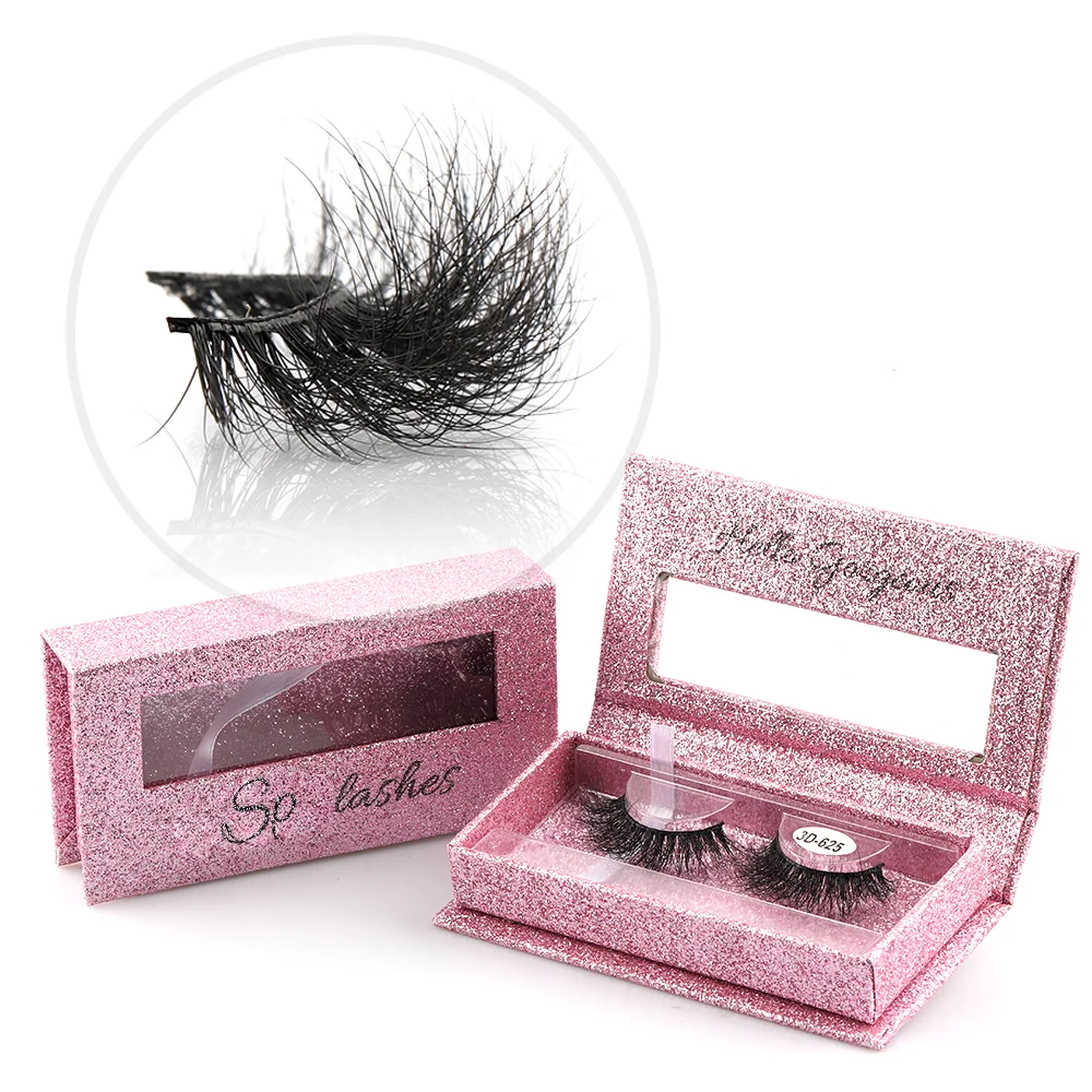 Custom Vendors Packaging Package Box Fake Full Strip 3D Mink Lahes Private Label False Eyelash
