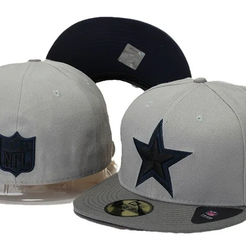 Unisex 100% Cotton Fully Enclosed Football Team  Baseball Cap Non-Adjustable Flat Hip-Hop Style for Adults for Sports Scene