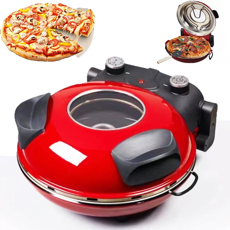 Каменная пицца, электрическая хрустящая корочка с камнем, 12 дюймов, уличная печь для пиццы на древесном топливе, небольшая огнеупорная керамическая печь для пиццы