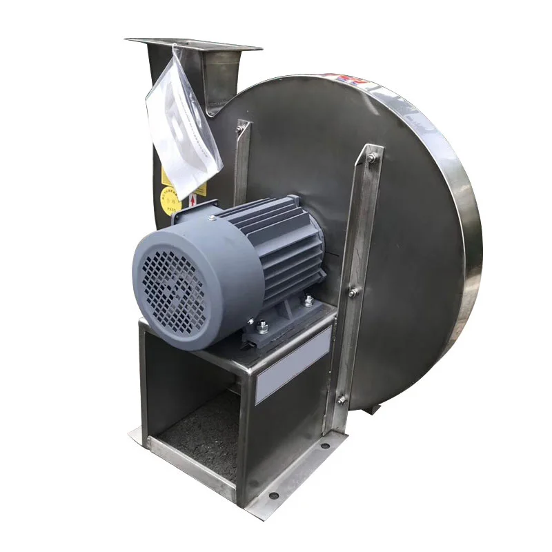 Взрывозащищенный промышленный центробежный вентилятор высокого давления из нержавеющей стали, моторный вентилятор 9-19