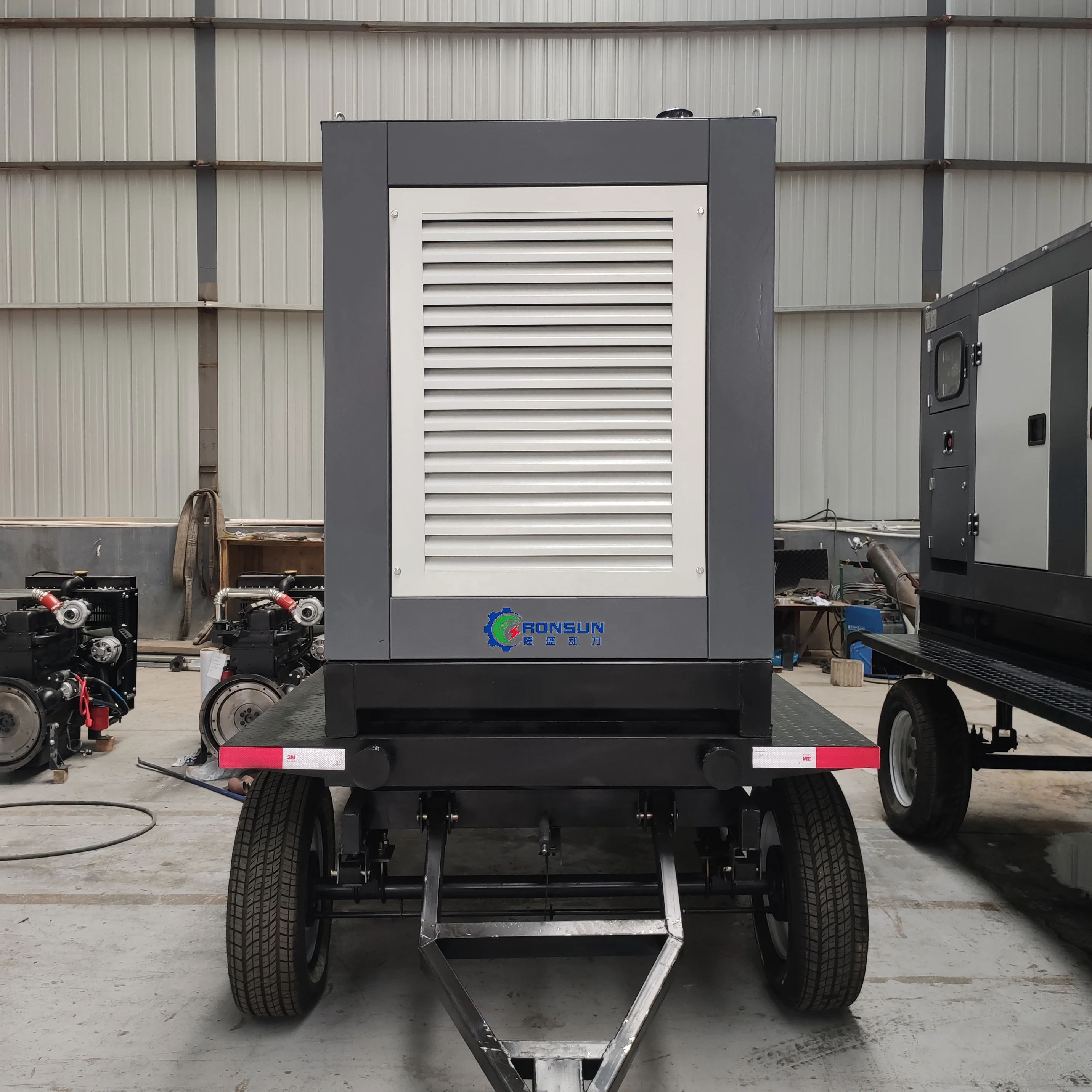 Trailer diesel generator set top fashion 100kw/125kva, silent type, with Cummins engine