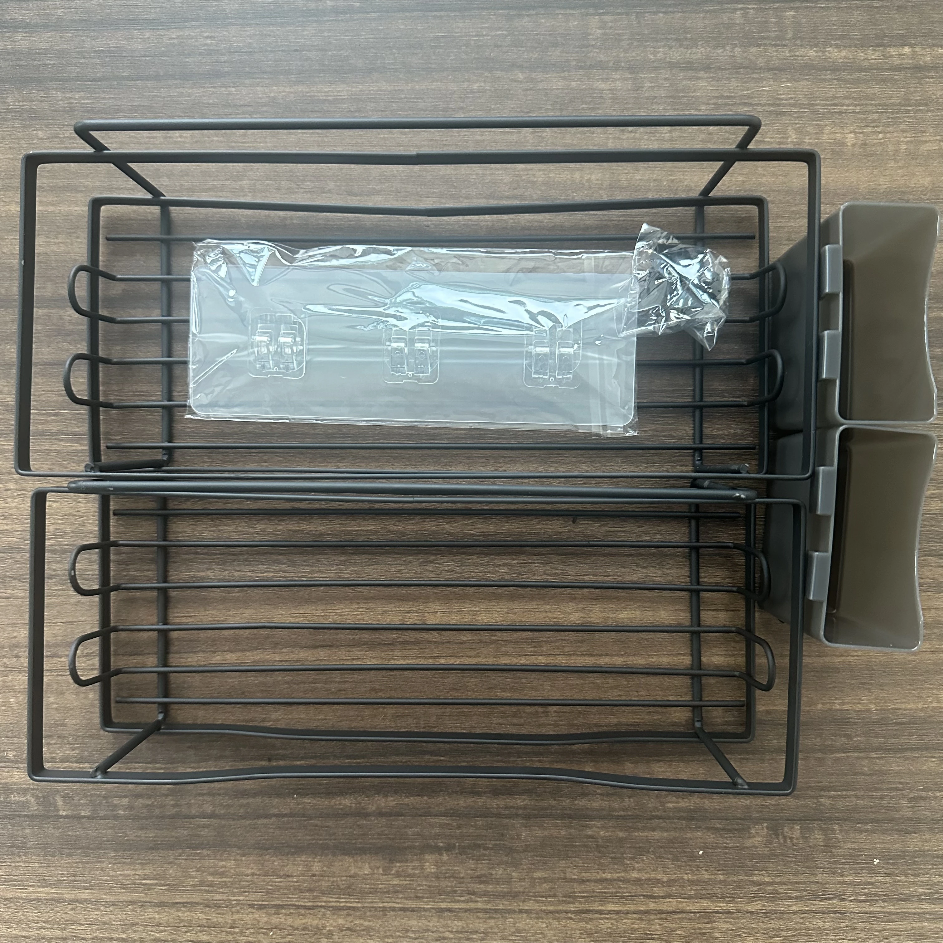 Hot Sale Wall Tier Hanging Shower Caddy Shelves Storage Rack Adhesive No Drilling Shelf Organizer Rust-Proof Basket For Bathroom