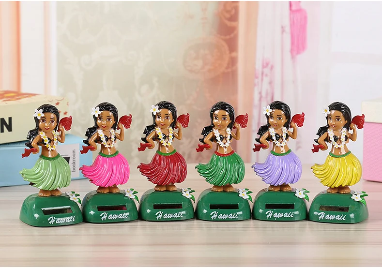 
Free Sample Hawaii Hula Dashboard Doll Posing Solar 